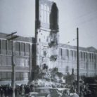 Fuller Brush building following collapse of tower