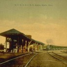 The N.Y. N.H. & H. R.R. Station in Mystic, early 1900s