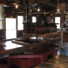 Steam-powered cider press at BF Clyde's in Mystic