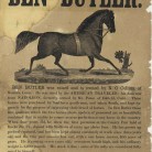 An early broadside advertising the horses of N.C. Collins