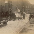 Snow removal on Church Street, Hartford