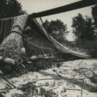 20th-century photograph of shad nets