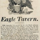 Advertisement for Eagle Tavern, Hartford