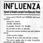 United States Public health service flyer, 1918