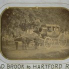 Stagecoach, Broad Brook to Hartford, ca. 1875
