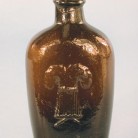 Figured flask, Westford Glass Company, Ashford