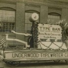 Parade float of Underwood Typewriter Company, Hartford