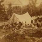 Testing the camping equipment on The Gunnery’s campus in Washington