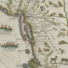 Detail from Nova Belgica et Anglia Nova by Willem Janszoon Blaeu