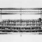 The oldest piece of cotton machinery in America the 48-spindle spinning machine built by Samuel Slater