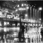 Main Street, Hartford, 1959. The Christmas display at G. Fox and Company