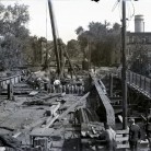 Laurel Street bridge construction, Hartford