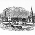 Samuel Colt’s London factory on the banks of the Thames River, London