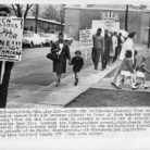Segregation Picket line-Noah Webster School, Hartford
