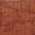 Detail of the French army's map of its route across Connecticut in Bolton