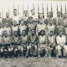 Male students from Virginia and their chaperones, Hartman Tobacco’s Camp, Buckland Manchester, 1942 - Dawn Byron Hutchins
