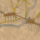 Detail indicating the homes of the Chaffee and Loomis families