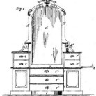 Jane E. Gilman, Improvement in Combined Dressing Bureaus and Bath Tubs, Patent Number 107,479 - September 20, 1870, Hartford