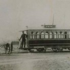 The Hartford & Wethersfield Horse Railroad’s first horse car, 1895.