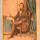 Abraham Lincoln. Hand-colored lithograph by E.B. & E.C. Kellogg