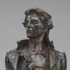 Detail of Nathan Hale bronze sculpture by Frederick William MacMonnies