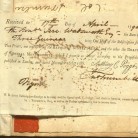 A receipt for two prints of John Trumbull paintings