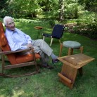 Jens Risom and a selection of his furniture