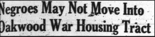 Headline from the December 16, 1943 Metropolitan News
