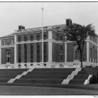 View of original back of Olin Library, September, 1934 - Wesleyan University Library, Special Collections & Archives