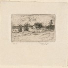 Julian Alden Weir, The Farm, etching