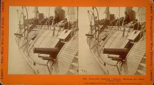 Hull of Mystic-built ironclad Navy steamship Galena