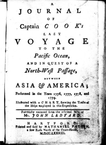 A Journal of Captain Cook’s Last Voyage to the Pacific Ocean by John Ledyard
