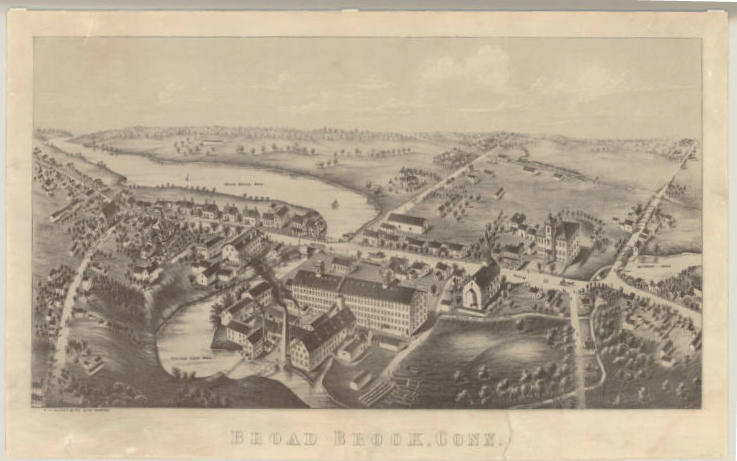 Map of Broad Brook, Conn.