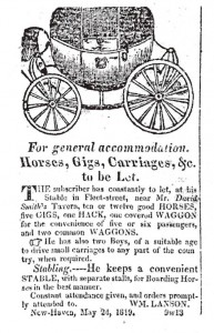 Ad for William Lanson's stable