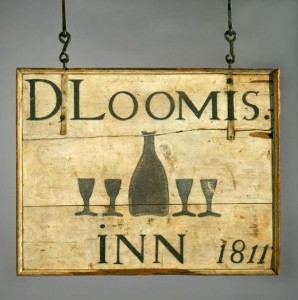 David Loomis’s Inn simple panel sign