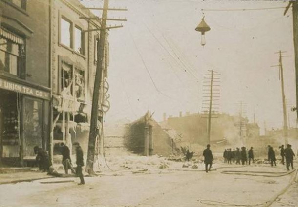 February 2, 1902, a fire broke out at Reid & Hughes dry goods store in Waterbury
