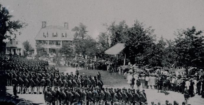 Presentation of Colors to the 19th Connecticut Regiment, Litchfield, September 10, 1862