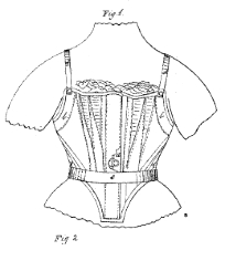 Catharine Allsop Griswold, Improvement in Skirt Supporting Corsets, Patent Number 56,210 - July 10, 1866, Willimantic