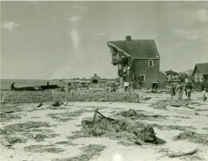Hurricane damage at White Sands Beach, Old Lyme. September 1938