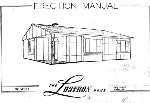 Erection manual for the model 2 Lustron Home