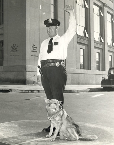 Policeman on Greenwich Avenue