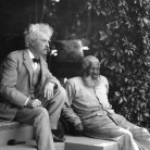 Mark Twain with his friend, John Lewis