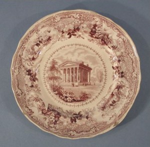 Plate with View of the Samuel Russell House, Middletown