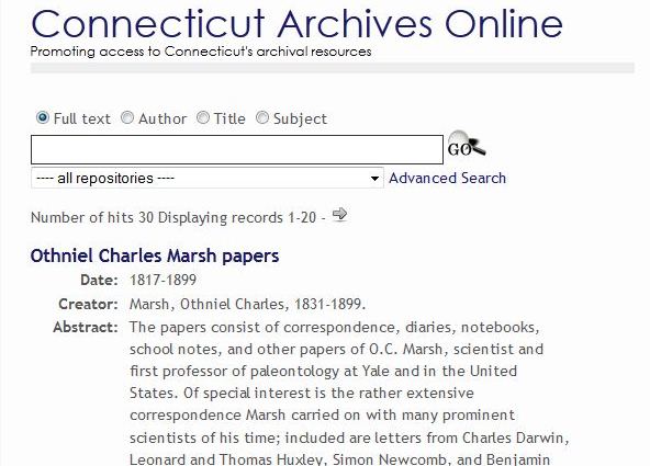 Connecticut Archives Online