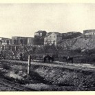 Receiving end of the first successful pipe-line built in 1865
