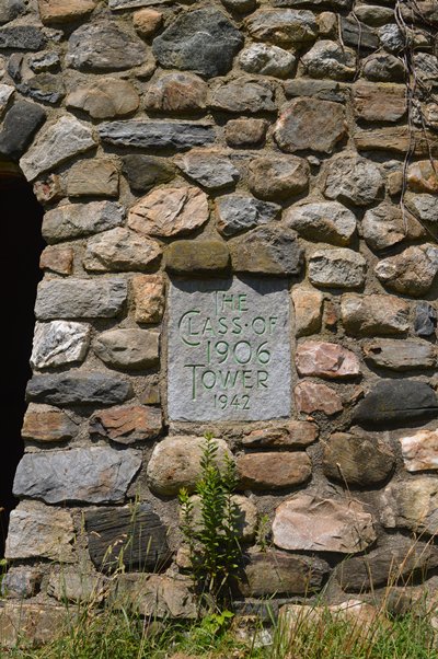 Inscription on the Camp Columbia Stone Tower