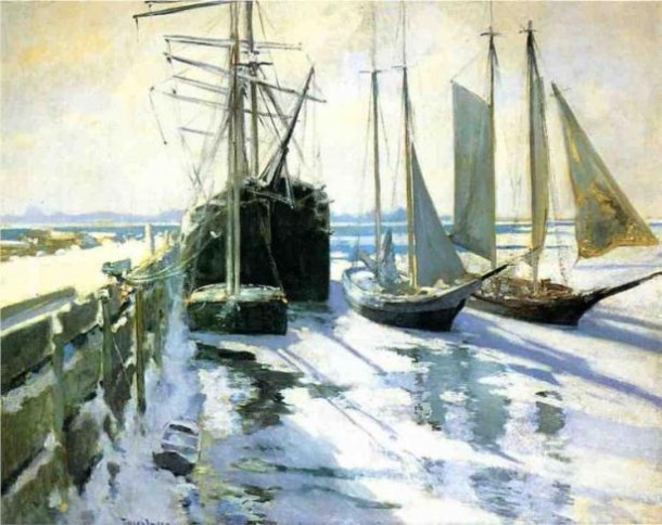 Connecticut Shore, Winter by John Henry Twachtman
