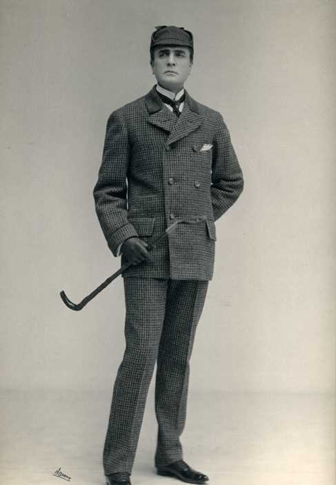 William Gillette as Sherlock Holmes - Harriet Beecher Stowe Center and Connecticut State Library