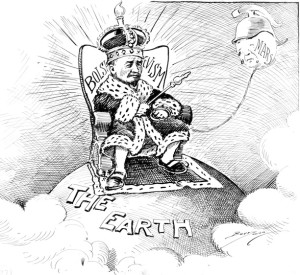 "Lenin's Dream" a political cartoon by Clifford Berryman, 1920, Washington Evening Star - National Archives