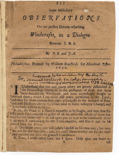 Pamphlet, 1692